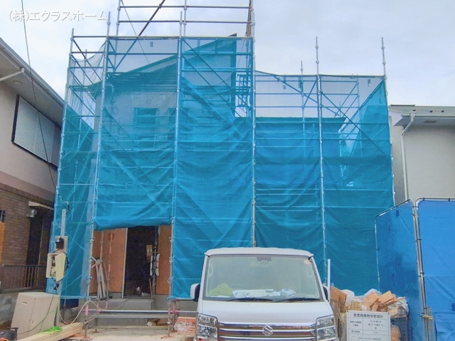 埼玉県春日部市下蛭田の新築戸建て上棟写真 2026年2月26日撮影