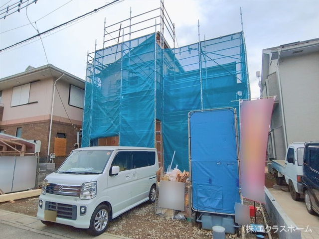 埼玉県春日部市下蛭田の新築戸建て上棟写真 2026年2月26日撮影