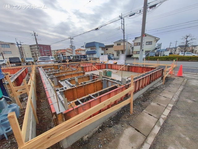 埼玉県春日部市中央5丁目の新築戸建て基礎写真 2026年2月16日撮影