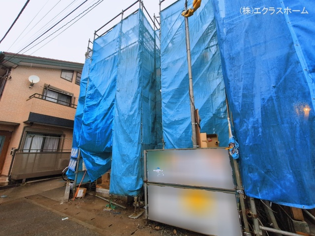 埼玉県春日部市中央５丁目の新築戸建て上棟写真 2026年3月2日撮影