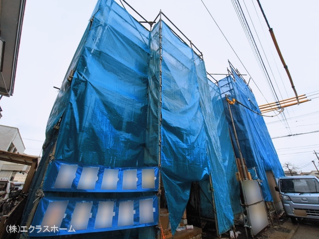 埼玉県春日部市中央５丁目の新築戸建て上棟写真 2026年3月2日撮影