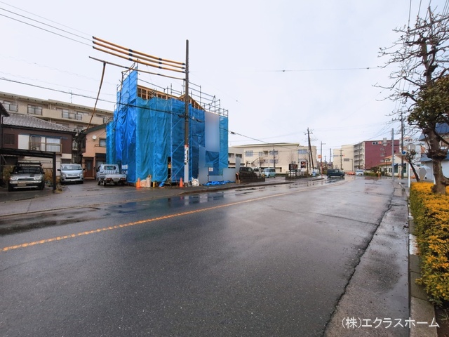 埼玉県春日部市中央５丁目の新築戸建て上棟写真 2026年3月2日撮影