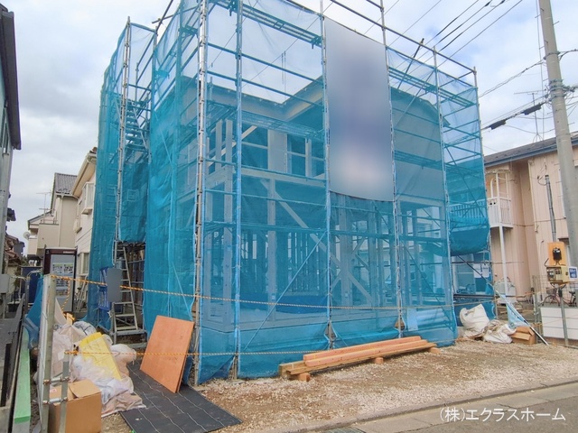 埼玉県春日部市藤塚の新築戸建て上棟写真 2026年2月19日撮影