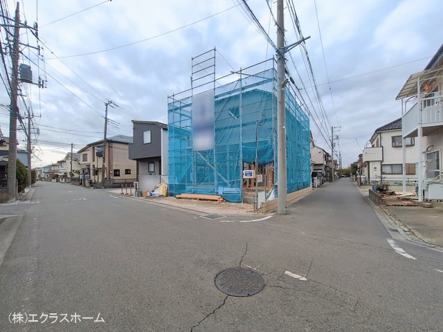 埼玉県春日部市藤塚の新築戸建て上棟写真 2026年2月19日撮影