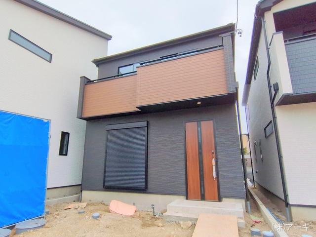 愛知県高浜市屋敷町２丁目の新築戸建て外構写真 2025年2月27日撮影