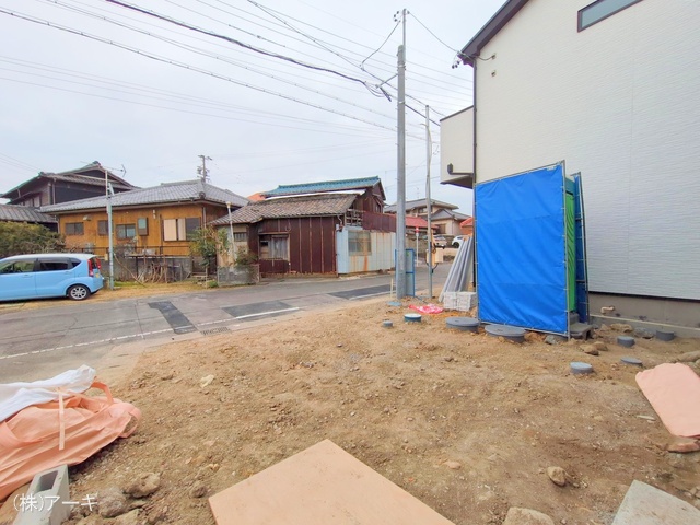 愛知県高浜市屋敷町２丁目の新築戸建て外構写真 2025年2月27日撮影