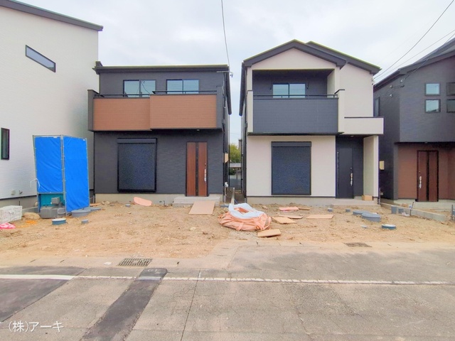 愛知県高浜市屋敷町２丁目の新築戸建て外構写真 2025年2月27日撮影