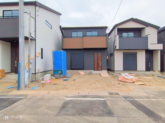 愛知県高浜市屋敷町２丁目の新築戸建て外構写真 2025年2月27日撮影