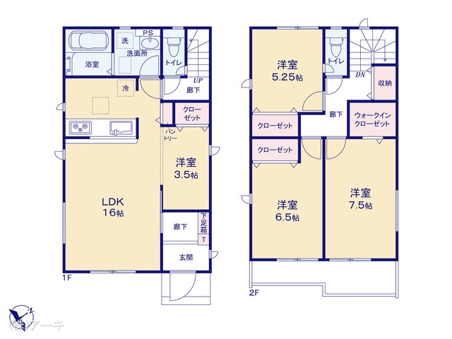 愛知県高浜市屋敷町２丁目の新築戸建て 3LDK間取図 ※図面と異なる場合は現況を優先