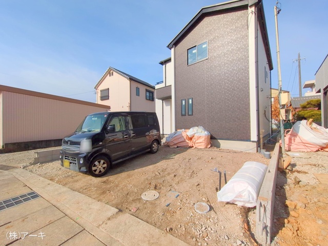 愛知県高浜市呉竹町４丁目の新築戸建て外構写真 2025年2月11日撮影