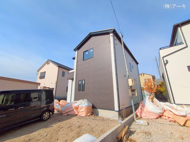 愛知県高浜市呉竹町４丁目の新築戸建て外構写真 2025年2月11日撮影