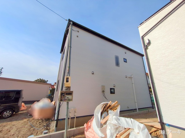 愛知県高浜市呉竹町４丁目の新築戸建て外構写真 2025年2月11日撮影