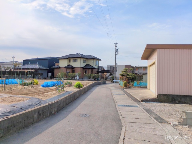 愛知県高浜市呉竹町４丁目の新築戸建て外構写真 2025年2月11日撮影