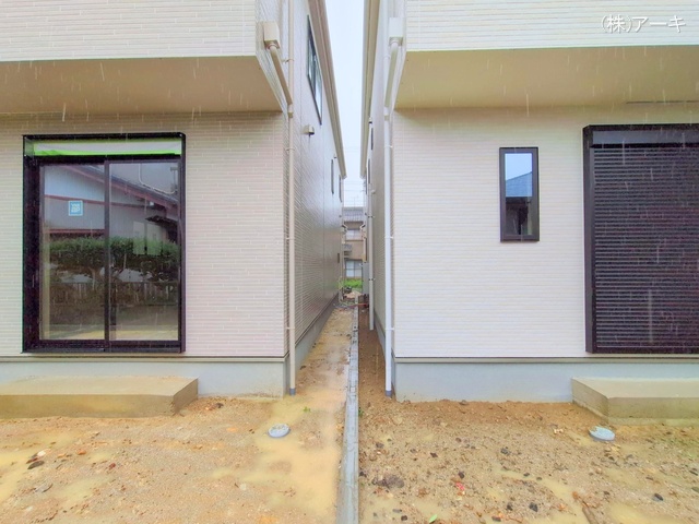 愛知県高浜市湯山町４丁目の新築戸建て外構写真 2025年7月16日撮影