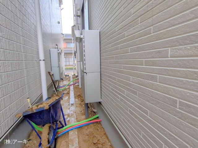 愛知県高浜市湯山町４丁目の新築戸建て外構写真 2025年7月16日撮影