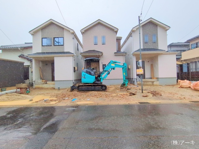 愛知県高浜市湯山町４丁目の新築戸建て外構写真 2025年7月16日撮影