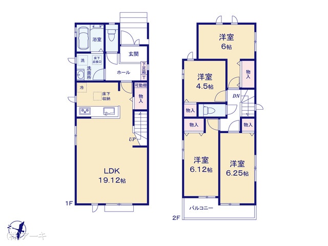 愛知県高浜市湯山町４丁目の新築戸建て 4LDK間取図 ※図面と異なる場合は現況を優先