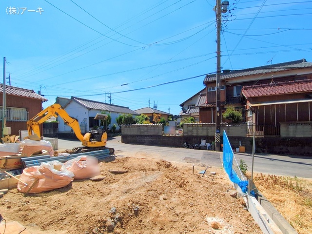 愛知県高浜市春日町７丁目の新築戸建て外構写真 2025年8月17日撮影