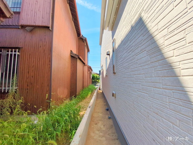 愛知県高浜市春日町７丁目の新築戸建て外構写真 2025年8月17日撮影