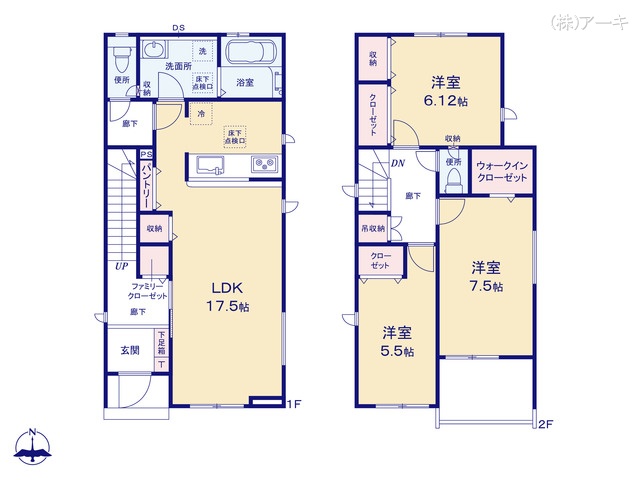 愛知県高浜市春日町７丁目の新築戸建て 3LDK間取図 ※図面と異なる場合は現況を優先