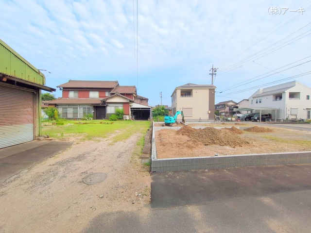 愛知県知多市八幡字荒井の新築戸建て更地・土地写真 2025年7月6日撮影