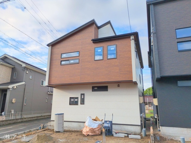 愛知県知多市八幡字荒井の新築戸建て外構写真 2025年10月15日撮影