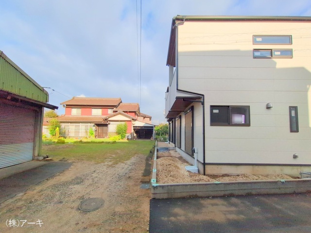 愛知県知多市八幡字荒井の新築戸建て外構写真 2025年10月15日撮影