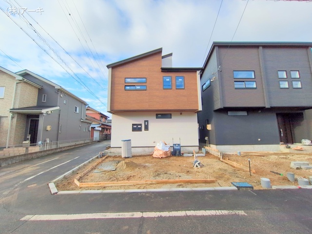 愛知県知多市八幡字荒井の新築戸建て外構写真 2025年10月15日撮影