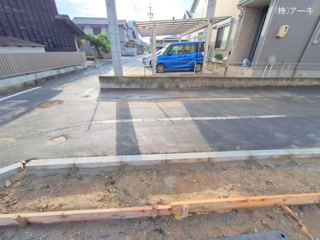 愛知県知多市八幡字荒井の新築戸建て外構写真 2025年10月15日撮影