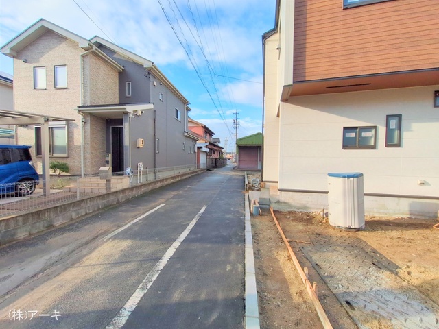 愛知県知多市八幡字荒井の新築戸建て外構写真 2025年10月15日撮影