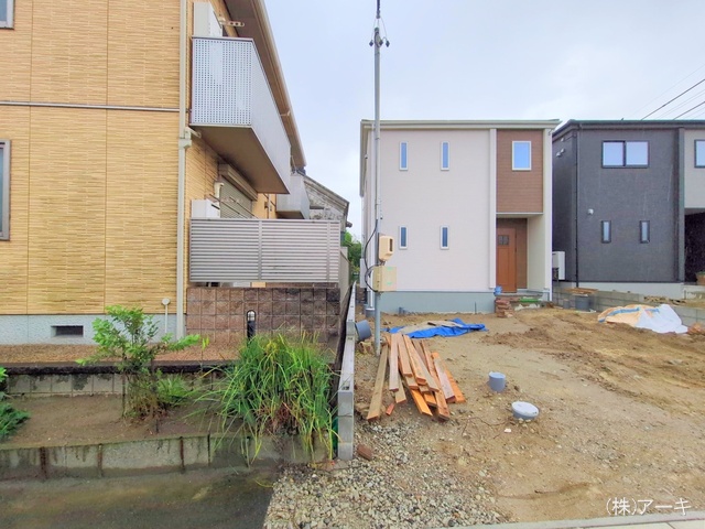 愛知県知多市八幡字堀切の新築戸建て外構写真 2025年10月21日撮影