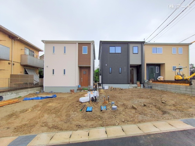 愛知県知多市八幡字堀切の新築戸建て外構写真 2025年10月21日撮影