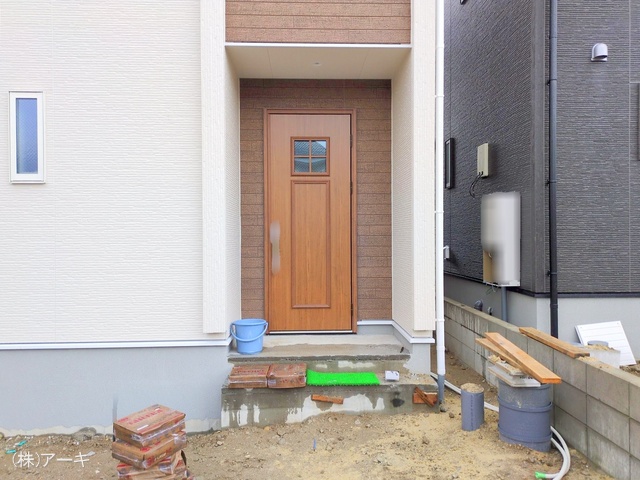 愛知県知多市八幡字堀切の新築戸建て外構写真 2025年10月21日撮影