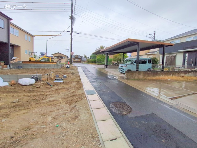 愛知県知多市八幡字堀切の新築戸建て外構写真 2025年10月21日撮影