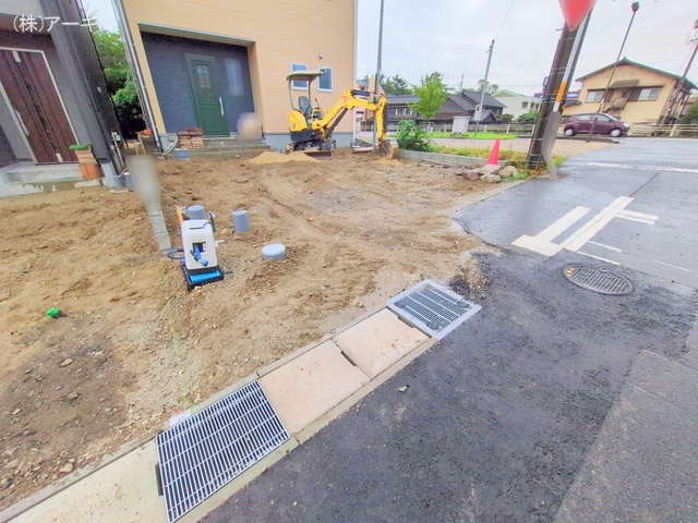 愛知県知多市八幡字堀切の新築戸建て外構写真 2025年10月21日撮影