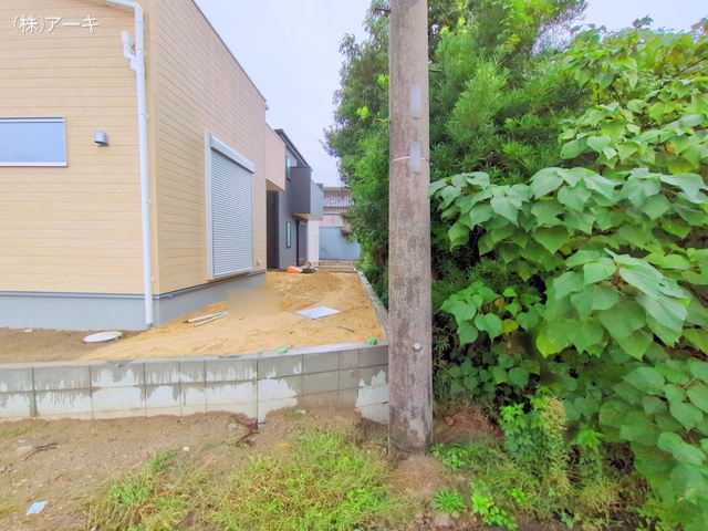 愛知県知多市八幡字堀切の新築戸建て外構写真 2025年10月21日撮影