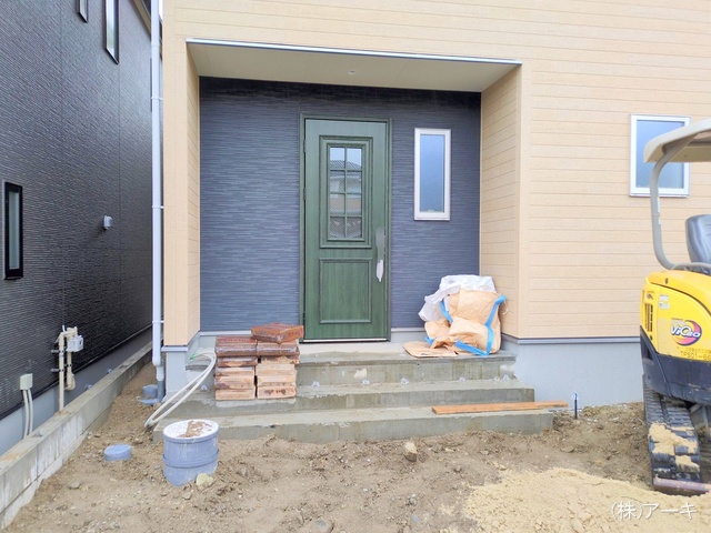 愛知県知多市八幡字堀切の新築戸建て外構写真 2025年10月21日撮影