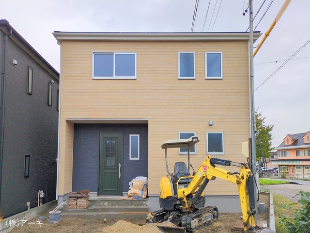 愛知県知多市八幡字堀切の新築戸建て外構写真 2025年10月21日撮影