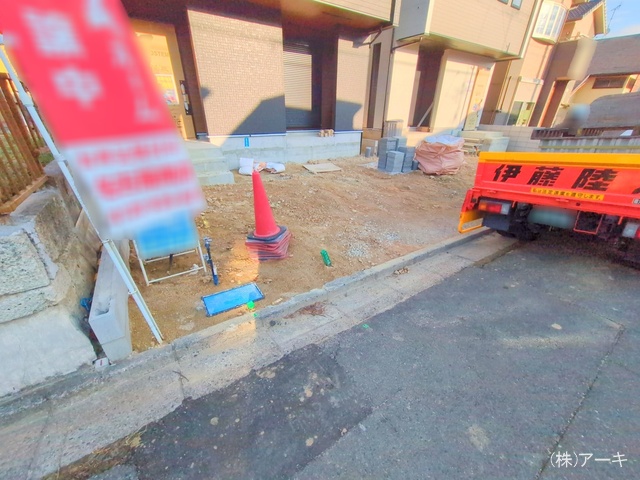 愛知県知多市八幡字深山口の新築戸建て外構写真 2025年11月30日撮影