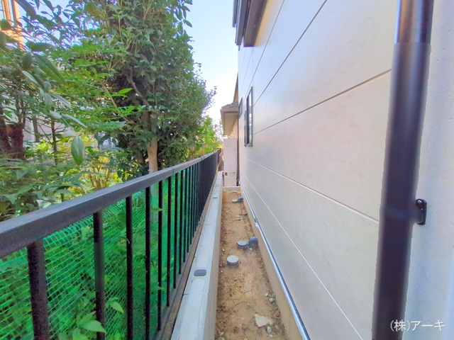 愛知県知多市八幡字深山口の新築戸建て外構写真 2025年11月30日撮影