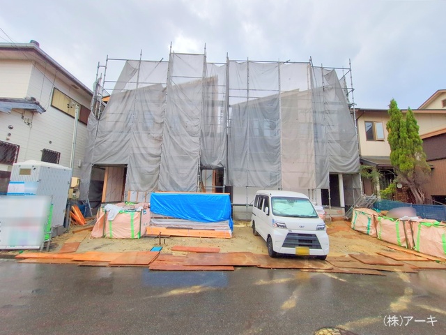 愛知県東海市荒尾町細高根の新築戸建てシート写真 2025年9月11日撮影