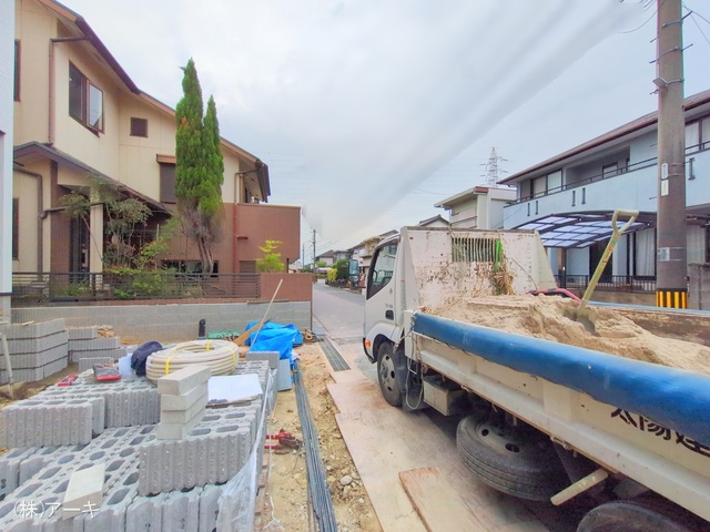 愛知県東海市荒尾町細高根の新築戸建て外構写真 2025年10月2日撮影