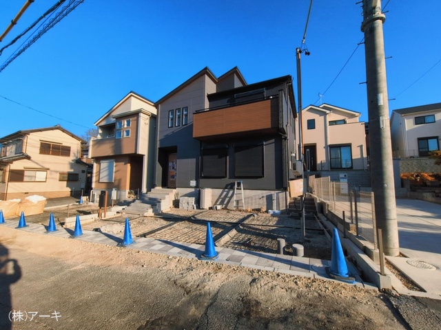 愛知県知多市新知字斉宮畑の新築戸建て外構写真 2026年3月9日撮影