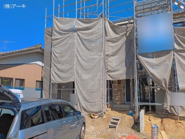 愛知県大府市米田町４丁目の新築戸建てシート写真 2026年6月9日撮影