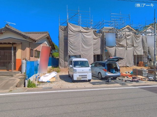 愛知県大府市米田町４丁目の新築戸建てシート写真 2026年6月9日撮影
