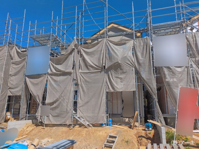 愛知県大府市米田町４丁目の新築戸建てシート写真 2026年6月9日撮影