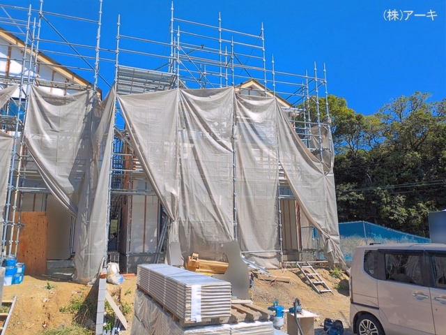 愛知県大府市米田町4丁目の新築戸建てシート写真 2026年6月9日撮影