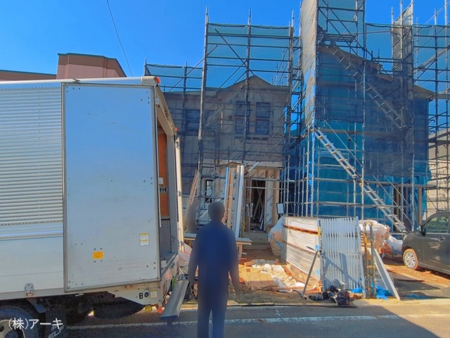 愛知県大府市横根町石丸の新築戸建てシート写真 2026年4月15日撮影