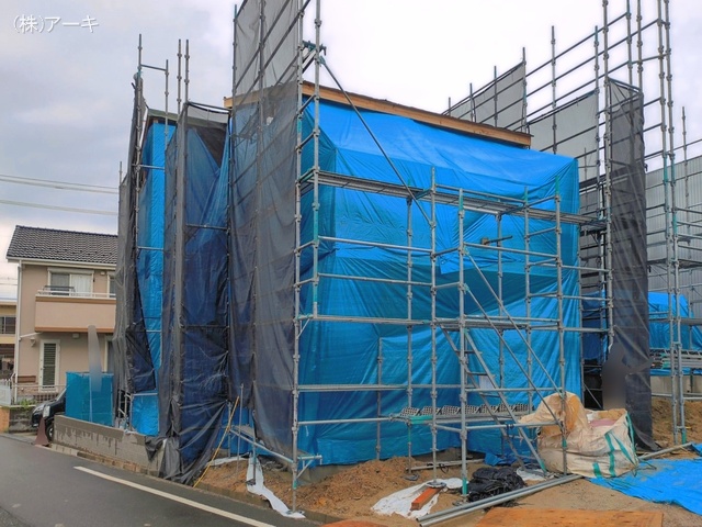愛知県東海市荒尾町奥曽山の新築戸建て上棟写真 2026年6月8日撮影