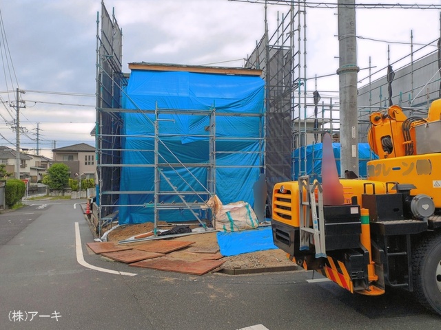 愛知県東海市荒尾町奥曽山の新築戸建て上棟写真 2026年6月8日撮影